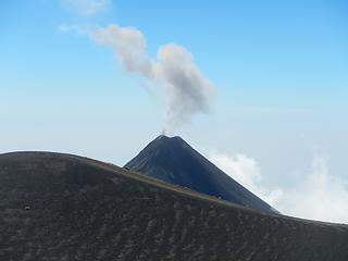 a minor eruption