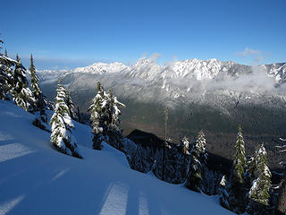 Bing shadow, Baring in distance