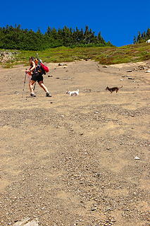 Traversing above High Pass.