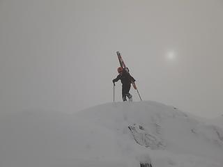 On the summit of Switchback