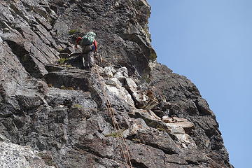 Final rap at the bottom of the gully