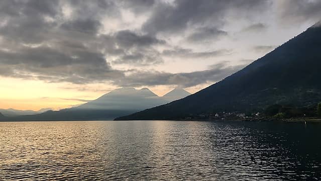 Toliman and Atitlan from the boat