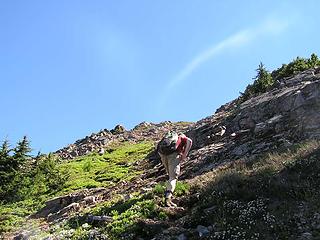 J on the final approach to the summit