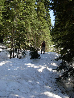 Gimpilator, scouting out the ridge route...