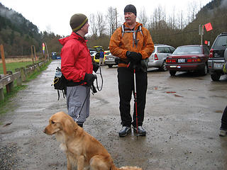 Mark and Bob Coleman, with Rufus sitting and waiting like a good dog ::)