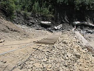 Ladder at third avalanche chute