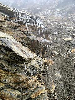 Icicles and fog