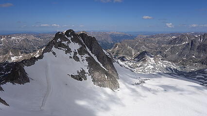 Split Mountain and Mammoth Glacier