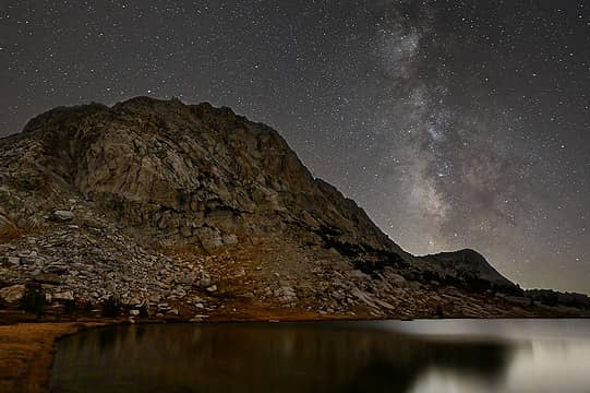 September: Milky Way above Fletcher Lake, Yosemite National Park, California
