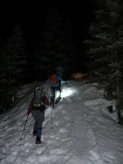 Heading up the ridge to Kendall Nob