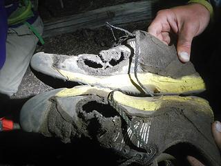 Josh's shoes after the trip