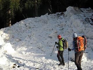 Second avalanche across the road