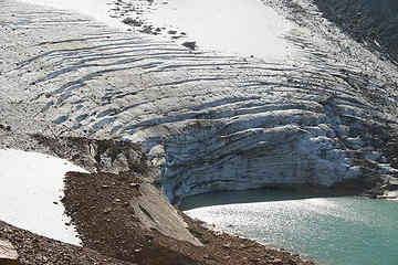 Calving glacier