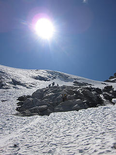 029 working around toe of Kimtah Glacier