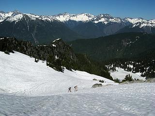 Ascending with Whale Lake & Cascade Pass Peaks