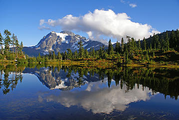9127 foot Mt Shuksan from Picture Lake
