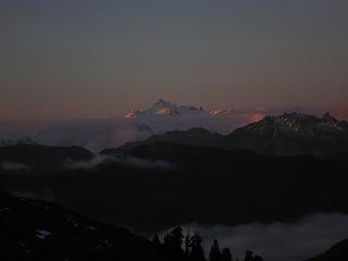 Mount Shuksan above a sea of clouds.