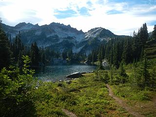 Bulls Tooth above lower Chain Lake