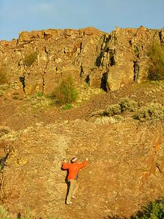 Bouldering fun at camp...