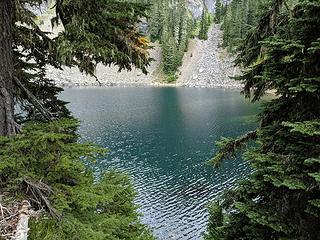 Upper lake from campsite