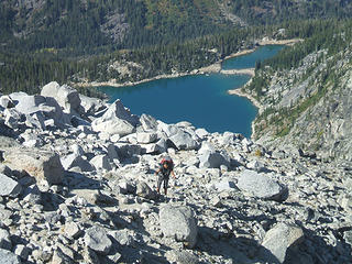 Colchuck Lk. from Aasgard Pass