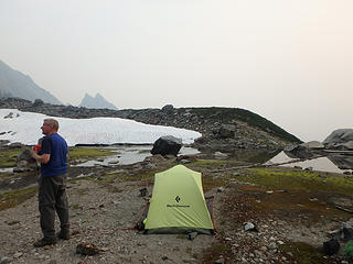 Nice camp (with smokey views)