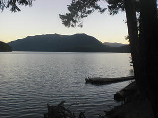 sunset on Lake Kachess