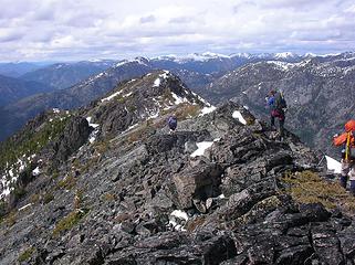 Eightmile Peak summit ridge