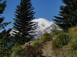 First view of Rainier from Shriner Peak trail.