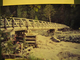A beautiful bridge, but isn't it a little close to the, uh, flood plain?  It lasted about another 3 months.