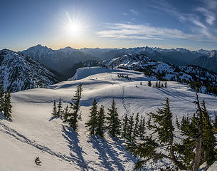 looking back towards Sourdough