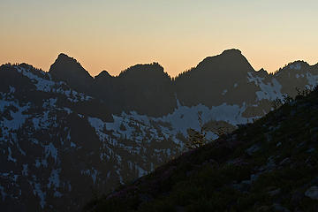 Denny Ridge - The Tooth, Hemlock and Bryant Peaks