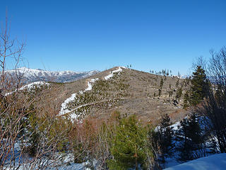 3755' highest point on Goman Ridge