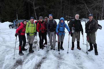 Group at the Scenic parking area