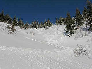 Slopes about Half Way Down from the Top