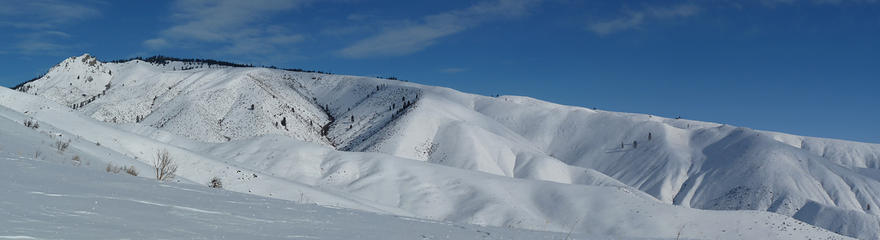 South side of Burch Mtn with Eagle Rock to left end