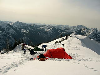 Busy campsite