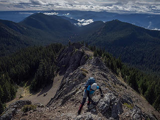 On south ridge of West Peak