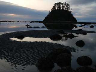 Tide coming in at Cape Alava