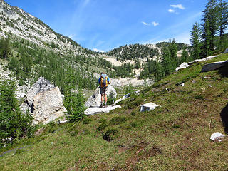 Steve looking at the Upper Anthem Creek Basin.