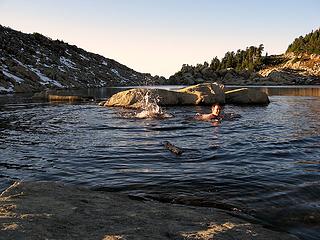 Swimming in Persis Upper Tarn