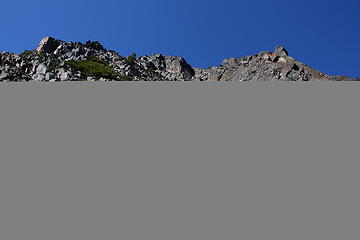 Final summit approach near the notch.