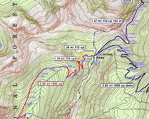 Cutthroat Pass trail North.