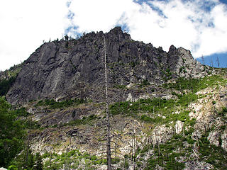 Snow Creek Wall from the trail