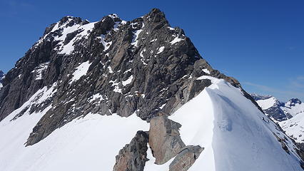 View of Talbot from ridge after bypassing knifey section of ridge