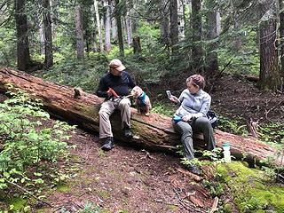 Breaktime along the trail