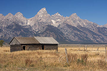 Grand Teton above Mormon Row