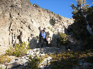 MountainMan on the way up Bismarck