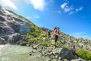 Runoff from the Watson Glacier