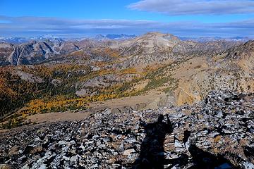 Upper Pyramid basin, where we'll spend the rest of our day